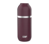 Ion8 Vacuum Insulated ThermoShield Flask for Hot Drinks or Cold Drinks, Large Insulated Mug, 2 Cups Capacity, Magnetic Cap, and Soft Base Pad - Stylish and Eco-Friendly, Blackberry