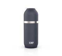 ION8 Vacuum Insulated ThermoShield Flask for Hot Drinks or Cold Drinks, Large Insulated Mug, 2 Cups Capacity, Magnetic Cap, and Soft Base Pad - Stylish and Eco-Friendly, Ash Navy Blue