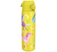 Ion8 Water Bottle, 500ml/18oz, Slim Leak Proof & BPA-Free Drinking Bottle, Secure Lock Prevents Spills, Dishwasher Safe, Carry Handle, Ideal for Adults & Kids - Travel, Gym & School, Unicorns