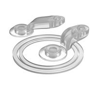 Ion8 Water Bottle Leak Proof Replacement Seals OneTouch 2.0 Water Bottle Lid, Dishwasher Safe, BPA Free, Easy Clean Silicon, Transparent, One Size