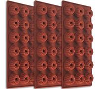 ionEgg Silicone Bakeware Mold for Mousse Chocolate, Jelly, Pudding, Camele, Dessert Molds 18 Cavities, Set of 3