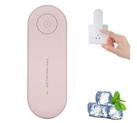 Ionic Air Purifier Plug In Uk, 360° Mini Portable Filter-Free Purifier Negative Ion Generator for Pet Odors, Smoke & Dust, Ultra Quiet for Bedrooms, Home, Office, Toilet (Pink)