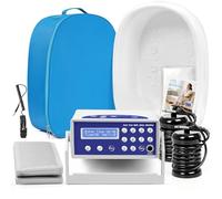 Ionic Detox Foot Bath - Foot Spa, Ionic Foot Bath Detox Machine Chi Cleanse with Tub, Wrist Strap, Far Infrared Waistbelt, 2 Arrays, Blue Bag
