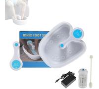 Ionic Detox Foot Bath Machine Massager, Massage Foot Bath Machine, spa Machine, Intelligent Induction Massage Function, with a Portable Folding Basin, Durable ABS Material, Soothe The feet