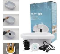 Ionic Detox Foot Bath Spa Machine Basin Foot Bath Spa Cleanse, Ionic Array Foot Bath Spa Accessory, Foot Spa Cleanse Machinefor Home Beauty Salon Spa Use,White
