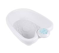 Ionic Foot Spa 25W White Portable Foot Bath with Detachable Ion Head & Overheat Protection Lightweight FootSpa Machine for Elderly Home Use