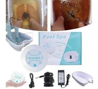 Ionic Foot Spa Detox, Professional Ionic Foot Spa at Home Detox with Professional Tub Basin, Experience Ultimate Relaxation and Body Detoxification Every Time (with Basin)