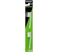 IONIC KISS [Regular - Clear Blue] Replacement Brush Head, 2pcs/Pack, Extra Fine Bristles Extended Filament, Floss Action Made in Japan IONPA IONIC KISS You hyG EXH31
