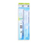 Ionic-Kiss-You Japanese Ionic Toothbrush Set - 3 Brush Head Replacement & 1 Body Set, Premium Negative Ion Technology Tooth Brush, Ultra-Fine Soft Bristles for Adults, Slim Design, Made in Japan