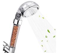 Ionic Shower Head,Universal 3 Mode Function Showerhead,Removable Water Saving High Pressure Filtered Handheld Showers,Softens Hard Water