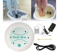 Ionic Spa for Feet at Home, Detoxification and Cleansing, Spa for Feet 2.0, Foot Reflexology Ionic Foot Bath Machine with Professional Bathtub (White)