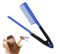 Ionic Straightener Brush - Electric Comb, Hair Tool | Fast Heating Anti-Frizz Styler for Curly Thick Wavy Hair, Ceramic Smoothing Detangler for Women Men Home Use or Travel Styling Accessory