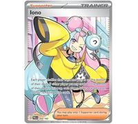 Iono 254/193 Ultra Rare Double Pokemon Card (SV2 Paldea Evolved) + 1x TitanCards® Toploader