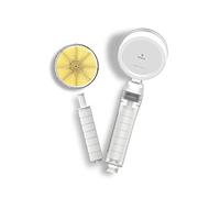 IONPOLIS SF Vitamin C Hard Water Softener Chlorine, Flouride Filtered Showerhead Sediment Handheld Rust Removal Dual Filter Shower Head Filtration High Pressure Water Saving for Dry Skin and Hair