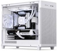 ionz Gaming Desktop PC - ASUS PRIME AP201 WHITE, Ryzen 7 9800X3D, GeForce RTX 5080, 32GB DDR5 RAM, 1TB NVMe SSD, Windows 11, 850W 80+ PSU, White