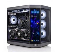 ionz Gaming Desktop PC, Ryzen 5 7600X, Nvidia RTX 5070 Ti 16GB OC, 32GB DDR5 RAM, 1TB NVMe SSD, 360MM AIO, Windows 11, 800W 80+ PSU - HYTE Y70 Touch - Black