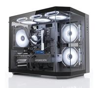 ionz Gaming Desktop PC, Ryzen 5 7600X, Nvidia RTX 5070 Ti OC, 32GB DDR5 RAM, 1TB NVMe SSD, 120mm AIO, Windows 11, 850W 80+ PSU (Apex, Black)