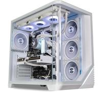 ionz Gaming Desktop PC, Ryzen 7 7700X, Nvidia RTX 5080, 32GB DDR5 RAM, 2TB NVMe SSD, Windows 11, 850W 80+ PSU - Venus Flow, White
