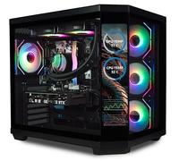 ionz Gaming Desktop PC, Ryzen 7 7700X, Nvidia RTX 5090, 32GB DDR5 RAM, 2TB NVMe SSD, 360mm AIO, Windows 11, 1000W 80+ Gold PSU (Apex Vision, Black)