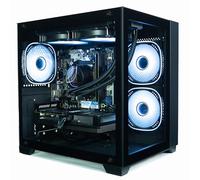 ionz Gaming Desktop PC, Ryzen 7 7700X, Radeon RX 9070 XT, 32GB RAM, 1TB NVMe SSD, 240mm AIO, Windows 11, 800W 80+ PSU (KZ900 V2, Black)