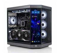 ionz Gaming Desktop PC, Ryzen 7 9800X3D, Nvidia RTX 5090, 32GB DDR5 RAM, 2TB NVMe SSD, 360mm AIO, Windows 11, 1000W 80+ PSU - HYTE Y70 Touch - Black