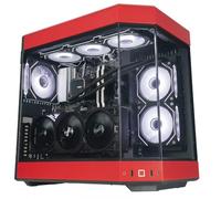 ionz Gaming Desktop PC, Ryzen 7 9800X3D, Nvidia RTX 5090, 32GB DDR5 RAM, 2TB NVMe SSD, Windows 11, 1000W 80+ PSU (HYTE Y60 Red)