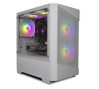 ionz Gaming PC - AMD Ryzen 5 5500, Nvidia RTX 3050, 16GB RAM, 1TB NVMe SSD, Windows 11, 500W 80+ PSU, WiFi (KZ-10 Mini, White)