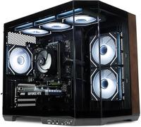 ionz Gaming PC - AMD Ryzen 5 5500, RTX 5060 8GB Graphics Card, 16GB RAM, 1TB SSD, Windows 11, 500W 80+ PSU, WiFi - Apex Ember Wood - Black