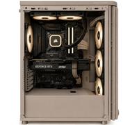 ionz Gaming PC - ASUS ProArt PA401 Wood Beige, Ryzen 7 7700X, GeForce RTX 5070 Ti, 32GB RAM, 1TB SSD, 240mm AIO, Windows 11, 750W 80+ PSU, Beige
