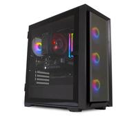 ionz Gaming PC - Desktop Computer, AMD Ryzen 5 5500 CPU, NVIDIA RTX 4060, 16GB RAM, 1TB NVMe SSD, Air Cooler, Windows 11, WiFi | Black - KZ22