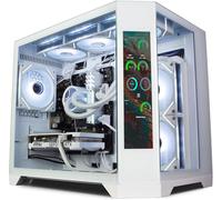 ionz Gaming PC - Desktop Computer, AMD Ryzen 5 5500 CPU, NVIDIA RTX 5060, 16GB RAM, 1TB NVMe SSD, Windows 11, WiFi | Apex Vision Mid, White