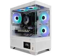 ionz Gaming PC - Desktop Computer, AMD Ryzen 5 5500, NVIDIA RTX 5060, 16GB RAM, 1TB NVMe SSD, Windows 11, 500W 80+ PSU, WiFi, LED Display, Aether Vision, White