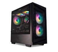 ionz Gaming PC - Desktop Computer, AMD RYZEN 7 5700X, RADEON RX9060 XT, 16GB RAM, 1TB NVMe SSD, 240mm AIO, 650W PSU, Windows 11, Black