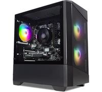 ionz Gaming PC - Desktop Computer, Intel I3-10105F, Nvidia RTX3050, 16GB RAM, 500GB NVMe SSD, 500W 80+ PSU, WiFi, Windows 11 - KZ10B - Black