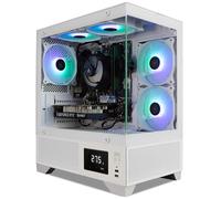 ionz Gaming PC - Desktop Computer, Intel i5-12400F, Nvidia RTX 5060, 16GB RGB RAM, 1TB NVMe SSD, Windows 11, 600W 80+ PSU, LED Display, USB WiFi,Aether Vision, White
