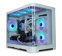 ionz Gaming PC Desktop Computer, Intel i5-12400F, RTX 5060 Ti, 16GB RAM, 1TB NVMe SSD, 240mm AIO Cooling, Windows 11, Black (Flow, White)