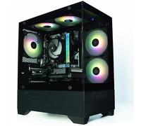 ionz Gaming PC - Desktop Computer, Ryzen 5 5600, NVIDIA RTX 5060,16GB RGB RAM 1TB NVMe SSD, Windows 11, 650W 80+ PSU, WiFi - Aether Mini, Black