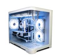 ionz Gaming PC - Desktop Computer, Ryzen 5 5600X, NVIDIA RTX 4060,16GB RAM 1TB SSD, 240mm AIO Liquid Cooling, Windows 11, 500W 80+ PSU, WiFi, White - Flow