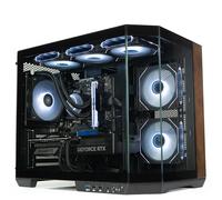 ionz Gaming PC - Desktop Computer, Ryzen 7 5800X, NVIDIA RTX 5060 Ti, 16GB RAM, 120mm AIO, 1TB NVMe SSD, 650W 80+ PSU, WiFi, Windows 11, Apex Ember with Wood Panel