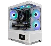 ionz Gaming PC - Desktop Computer, Ryzen 7 5800X, Radeon RX 9070, 16GB RAM, 1TB NVMe SSD, 240mm AIO, LED Display, Windows 11, 600W 80+ PSU, USB WiFi, Aether Vision, White