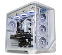 ionz Liquid Cool Gaming PC, Ryzen 9 9950X3D 8-Core, Nvidia RTX 5090 32GB, 64GB DDR5 RAM, 2TB NVMe SSD, Windows 11, 1200W Gold PSU | Venus Flow - White