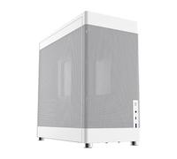 iONZ Mesh Pro PC Gaming | Office Case Mid Tower ATX - High Airflow Perforated Mesh - Front I/O Type-C (White)