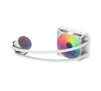 IONZ Watercooler AIO CPU Cooler, Reliable and Affordable All in One Watercooling for desktop PCs, Quiet and Efficient Cooling, AMD and Intel Support with ARGB Fans (White, 120 mm) Bulk Packed