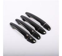 IONZS Car Door Handle Cover for Mazda 3 MPS 2008-2013,Car Exterior Door Handle Cover Waterproof Anti Scratch Exterior Accessories,A/Paint black-A/Style 2