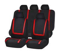 IONZS Car Seat Covers for KIA Rio 2. Generation Typ JB 2007 2008 2009 2010 2011,Low Back Seat Cover for Front Seats Rear Bench Headrest,Cushions Protector Removable,A/Red