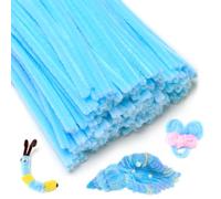 IOOLEEM Light Blue Pipe Cleaners, Chenille Stems for DIY Crafts and Party Decors, Art and Craft Supplies.
