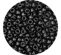 Iooleem Pony Beads(1000pcs Black Pony Beads), Beads for Jewelry Making, Pony Beads for Crafts, Beading Supplies, Arts & Crafts Materials for Jewelry Making.