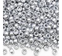 IOOLEEM Silver Color Pony Beads,1200pcs Beads for Bracelets Making & Hair braiding, Kandi Friendship Bracelets & Jewelry Making.