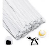 IOOLEEM White Pipe Cleaners, Chenille Stems for DIY Crafts and Party Decors, Art and Craft Supplies.