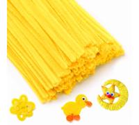 IOOLEEM Yellow Pipe Cleaners, Chenille Stems for DIY Crafts and Party Decors, Art and Craft Supplies.